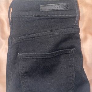 Express jeans black jeggings high rise size 2